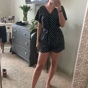 Polka dot romper